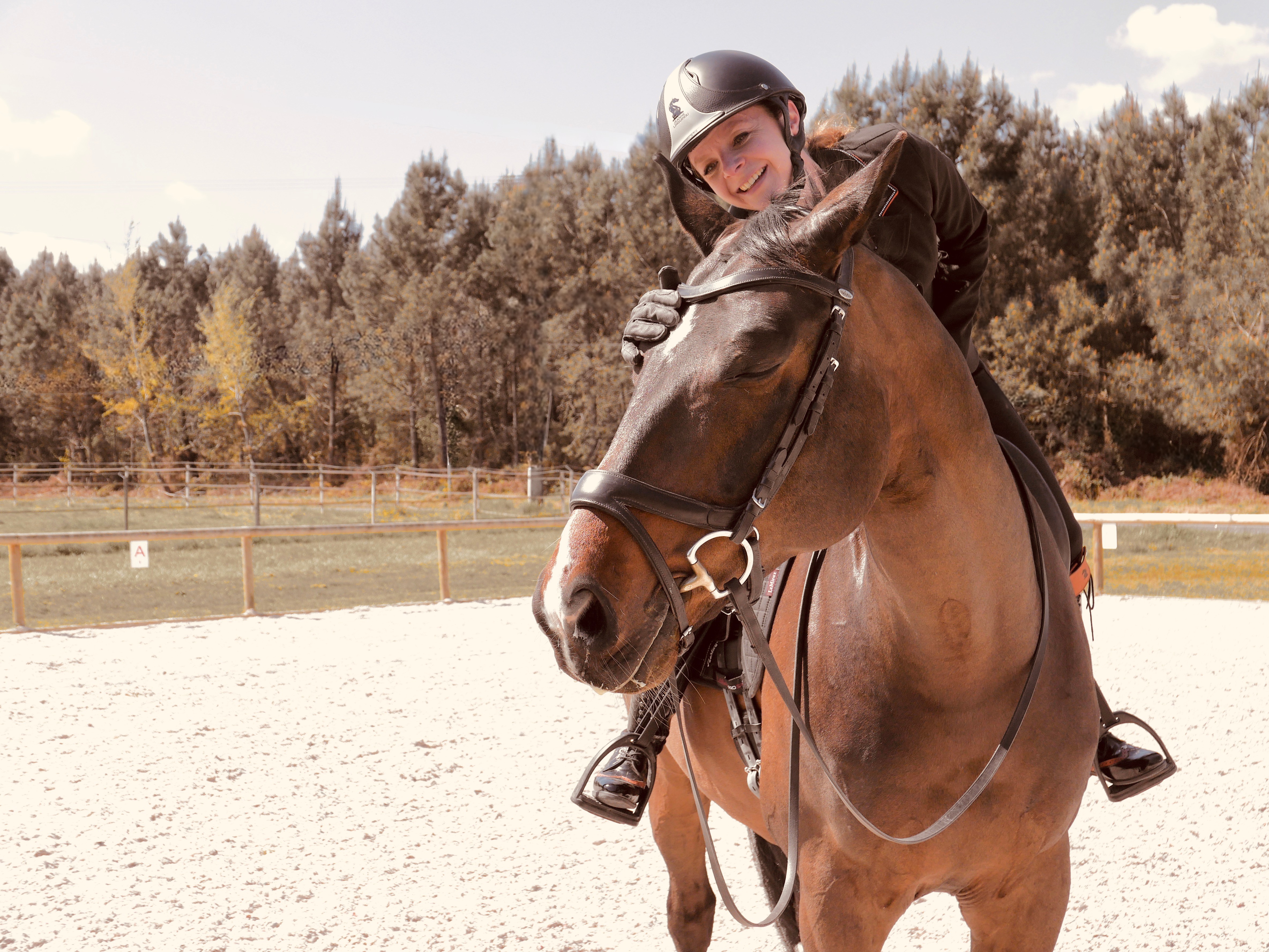 Jeanne Foy et son cheval